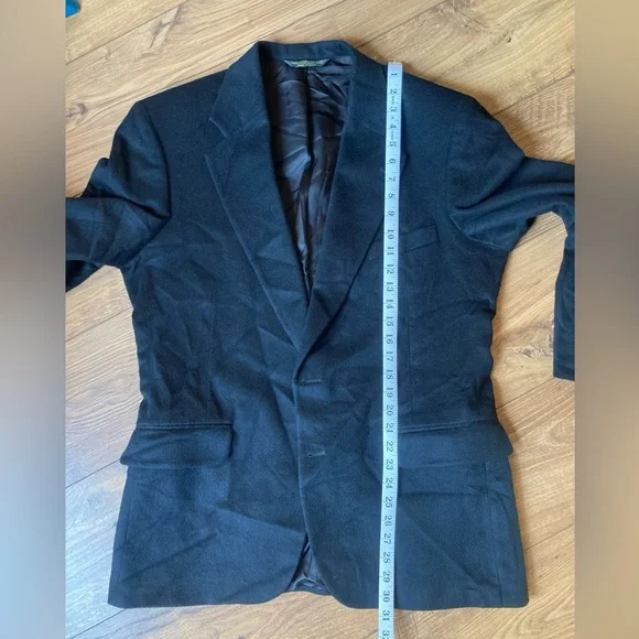 NWOT Vintage 100% Cashmere Black Blazer- Size 41/42